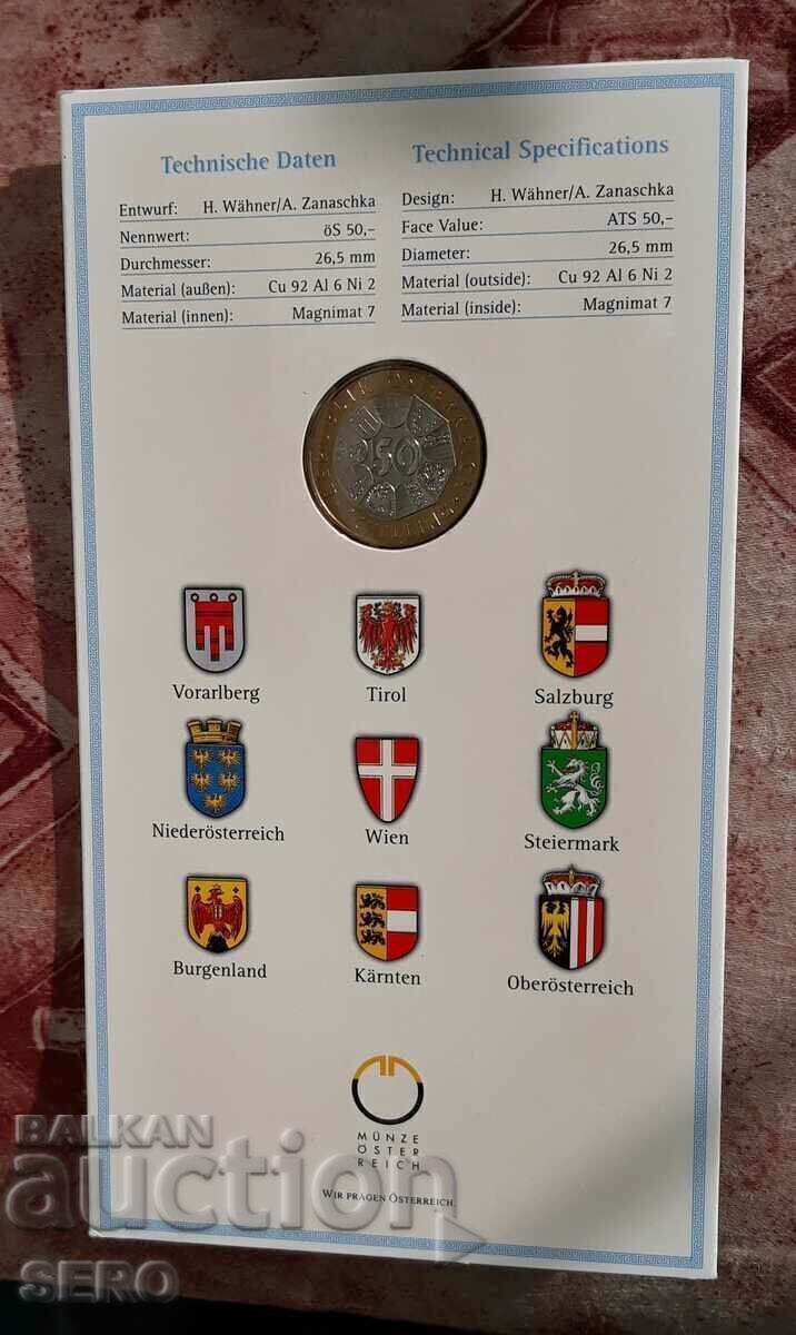 Παράδοση Αυστρία-50 σελίνια. 1997-Απόσχιση Βιέννης - τάση στην τέχνη