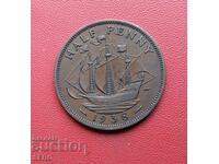 Marea Britanie - 1/2 penny 1938