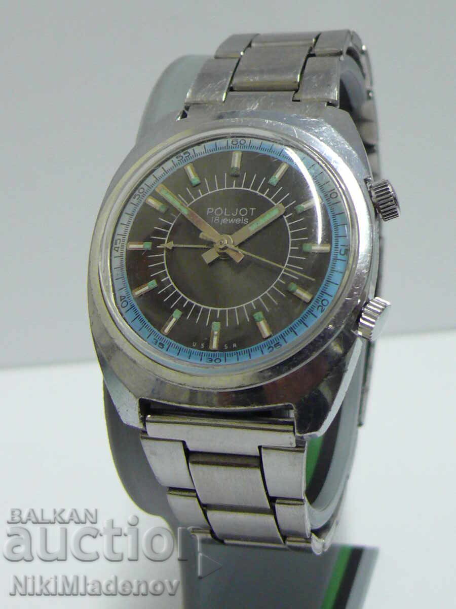 Ceas de mână bărbătesc Sovietic Poljot Zvoncev, funcțional
