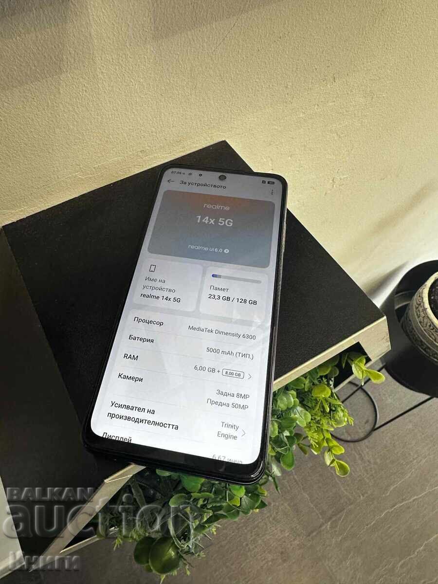 Telefon Realme 14x 5G 128GB cu preț 200.00 BGN | € 102.26 Telefon Realme 14x 5G 128GB cu preț 200.00 BGN | € 102.26