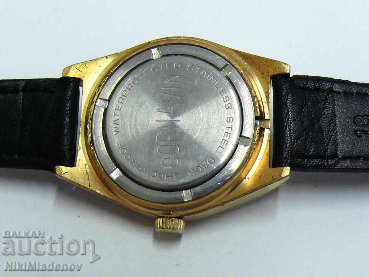 Soviet CORNAVIN/ ROCKET Gold-Plated Men's Wristwatch, BZC! - 6 Soviet CORNAVIN/ ROCKET Gold-Plated Men's Wristwatch, BZC! - 6