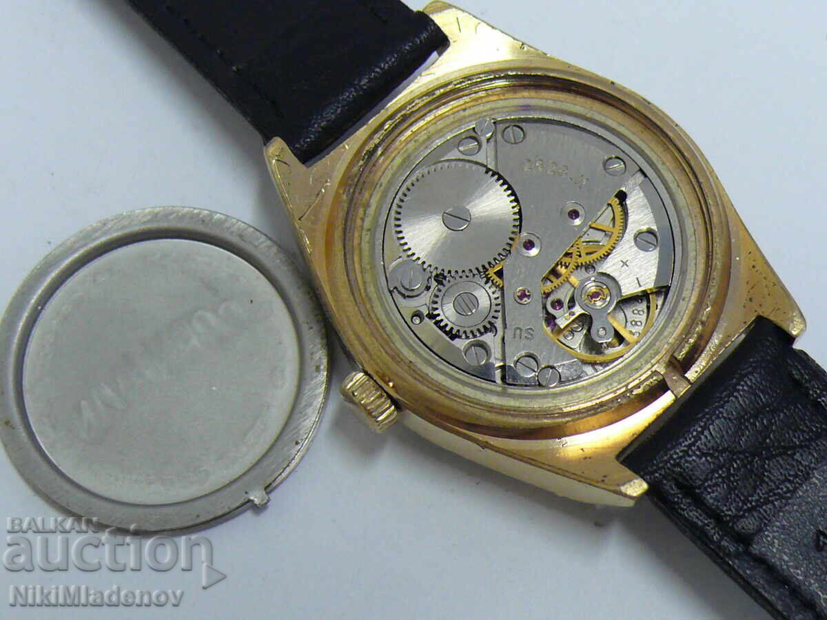 Soviet CORNAVIN/ ROCKET Gold-Plated Men's Wristwatch, BZC! - 8 Soviet CORNAVIN/ ROCKET Gold-Plated Men's Wristwatch, BZC! - 8