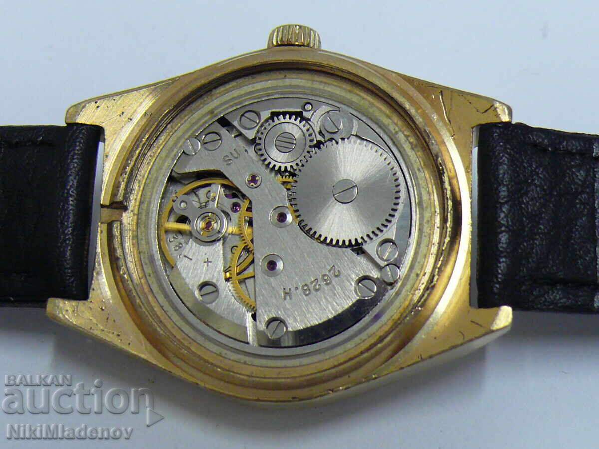 Soviet CORNAVIN/ ROCKET Gold-Plated Men's Wristwatch, BZC! - 9 Soviet CORNAVIN/ ROCKET Gold-Plated Men's Wristwatch, BZC! - 9