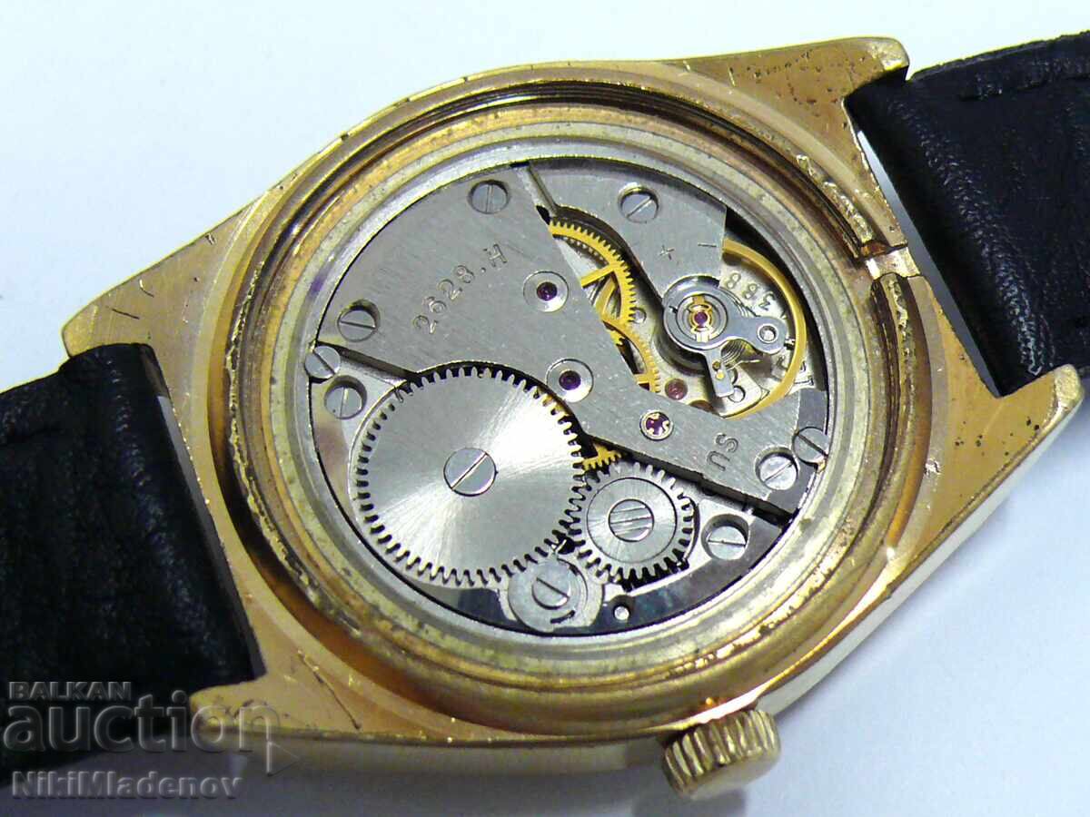 Soviet CORNAVIN/ ROCKET Gold-Plated Men's Wristwatch, BZC! - 10 Soviet CORNAVIN/ ROCKET Gold-Plated Men's Wristwatch, BZC! - 10