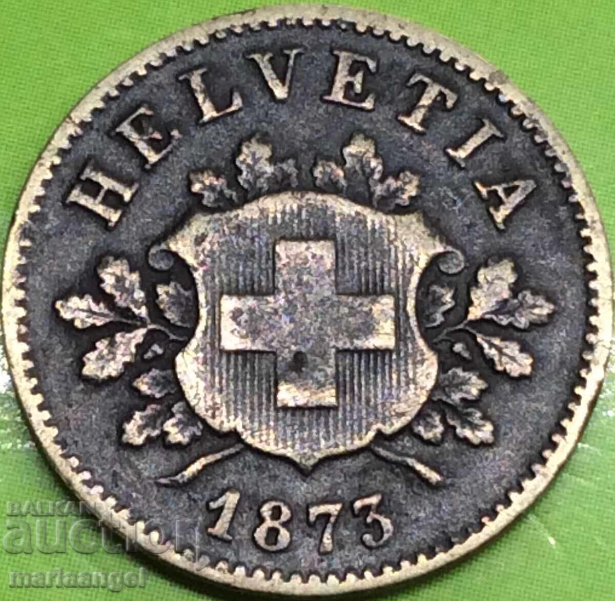 Delivery of 10 rapenes 1873 Switzerland - quite rare Delivery of 10 rapenes 1873 Switzerland - quite rare