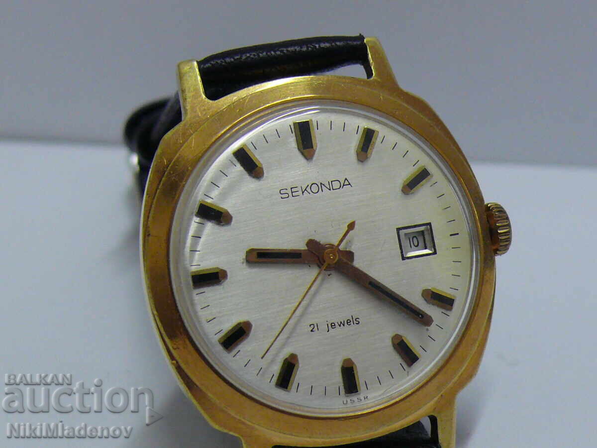 Soviet SEKONDA/Slava Men's Wristwatch, Working, BZC! - 9 Soviet SEKONDA/Slava Men's Wristwatch, Working, BZC! - 9