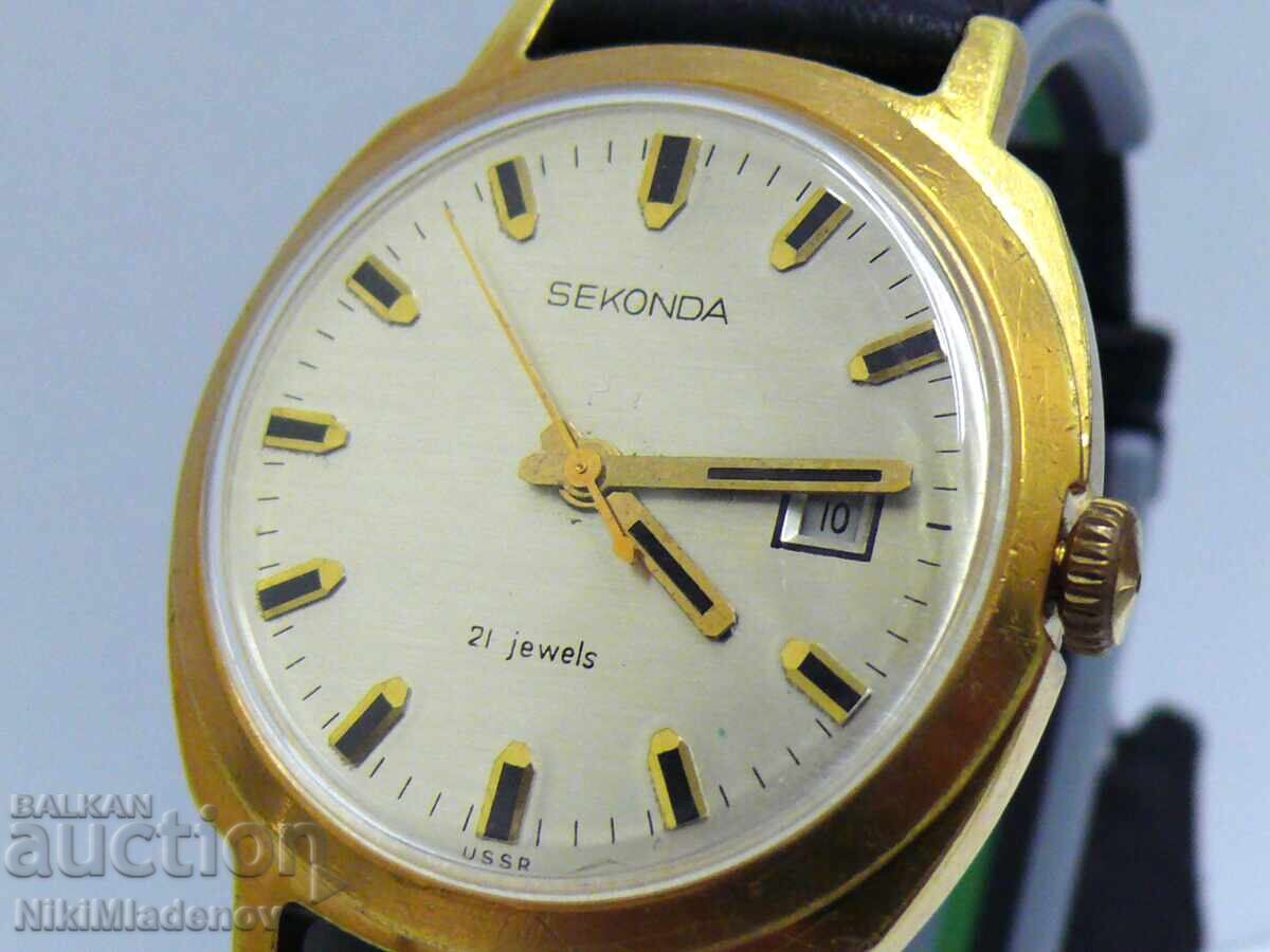 Soviet SEKONDA/Slava Men's Wristwatch, Working, BZC! - 10 Soviet SEKONDA/Slava Men's Wristwatch, Working, BZC! - 10
