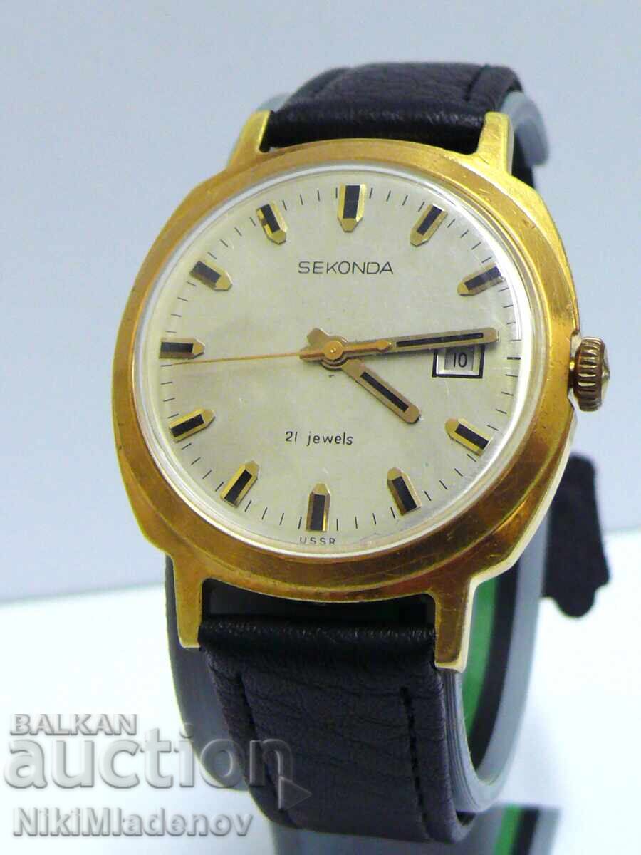 Soviet SEKONDA/Slava Men's Wristwatch, Working, BZC! Soviet SEKONDA/Slava Men's Wristwatch, Working, BZC!