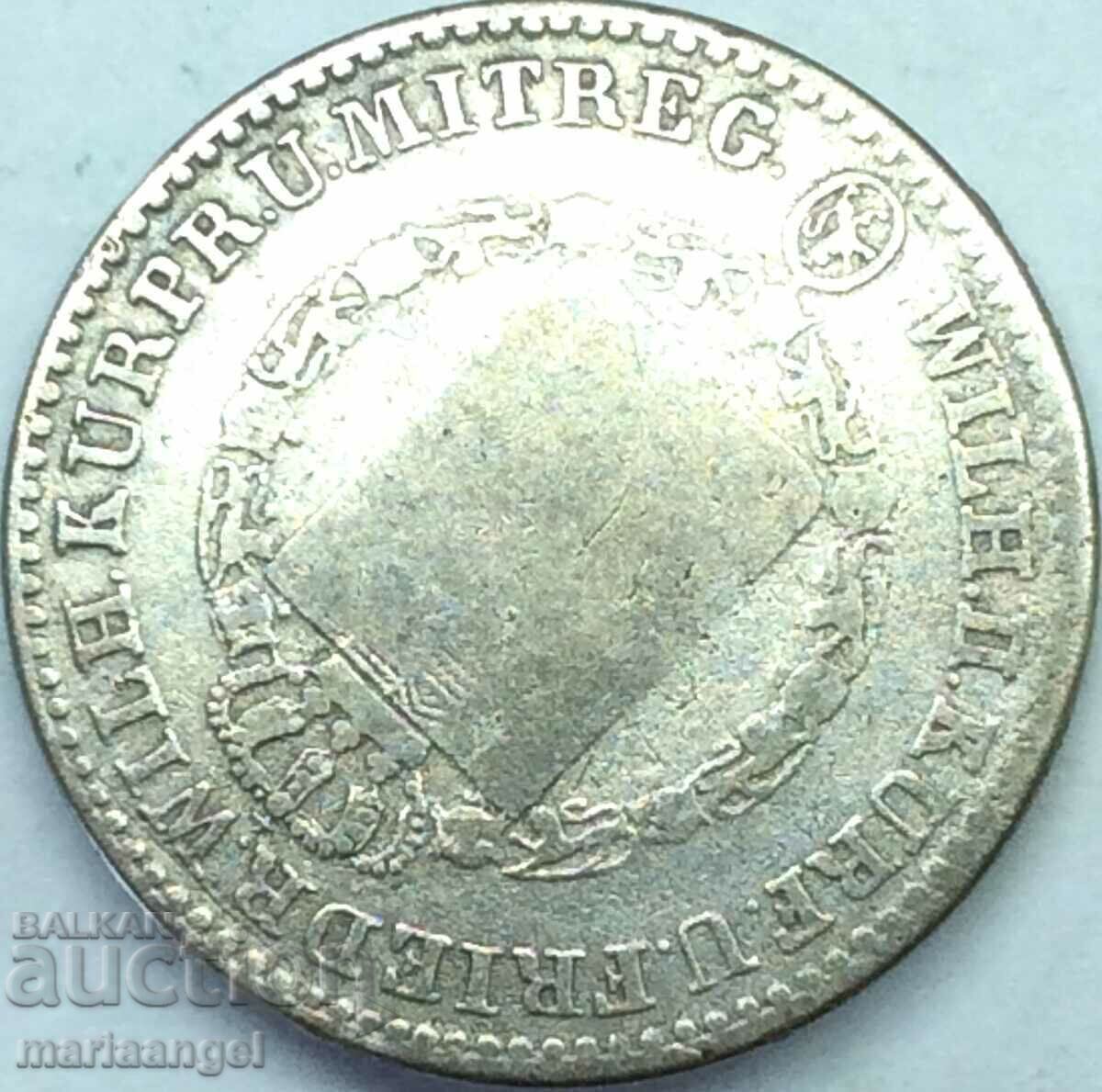 1/6 Thaler 1833 Germany Hesse Silver - 6