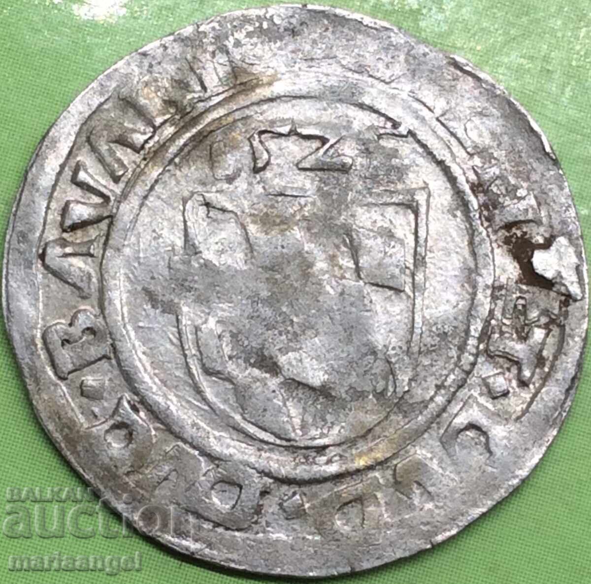 Доставка на 2 кройцера 1525 Германия Бавария сребро Доставка на 2 кройцера 1525 Германия Бавария сребро