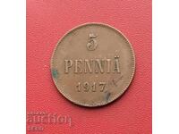 Ρωσία/για Φινλανδία/ 5 πένι 1917