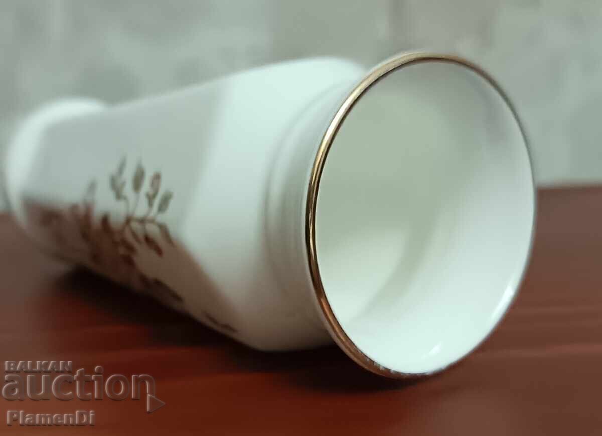Old Bulgarian bone china - vase - 7