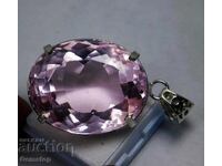 ΒΖΤ! 13.25 καράτια φυσικό ασημένιο μενταγιόν με τοπάζι από 1 καράτι!