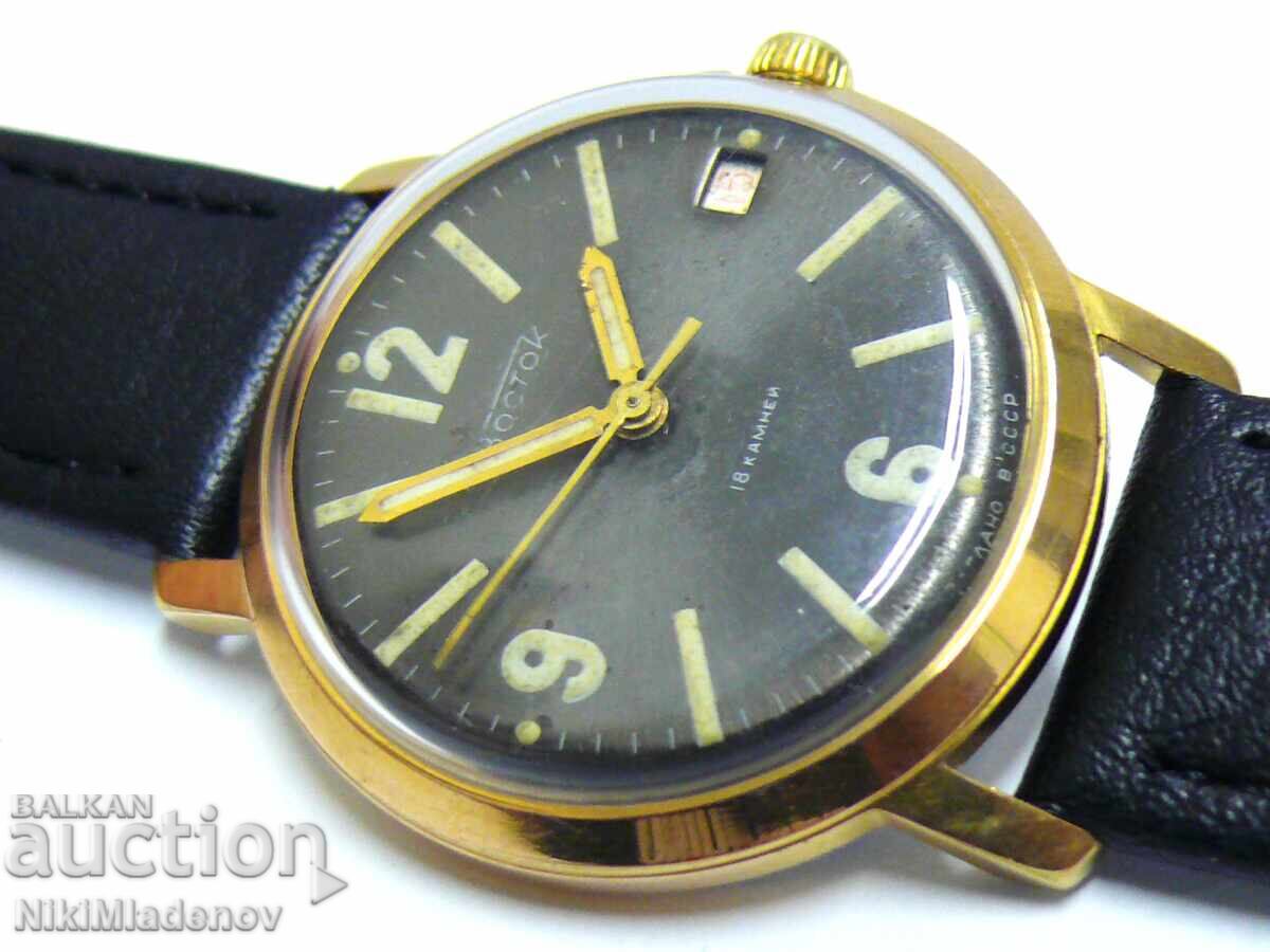 Soviet VOSTOK/Vostok Gold-Plated Men's Wristwatch, BZTs! - 9