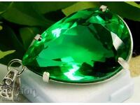 ΒΖΤ! 17.85 καράτια φυσικό ασημένιο μενταγιόν με τοπάζι από 1ct!