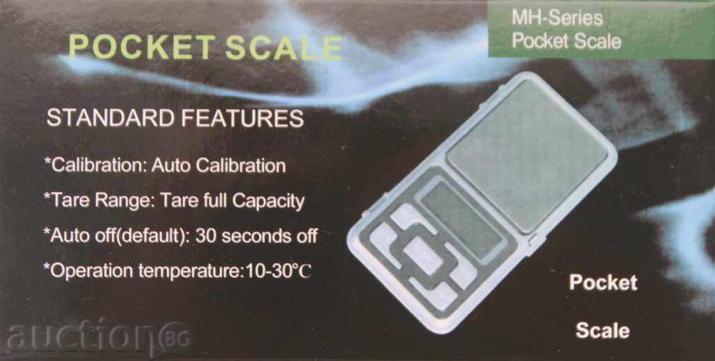 Licitație cântărind bijuterii digitale 0,01 - 300 g + baterii