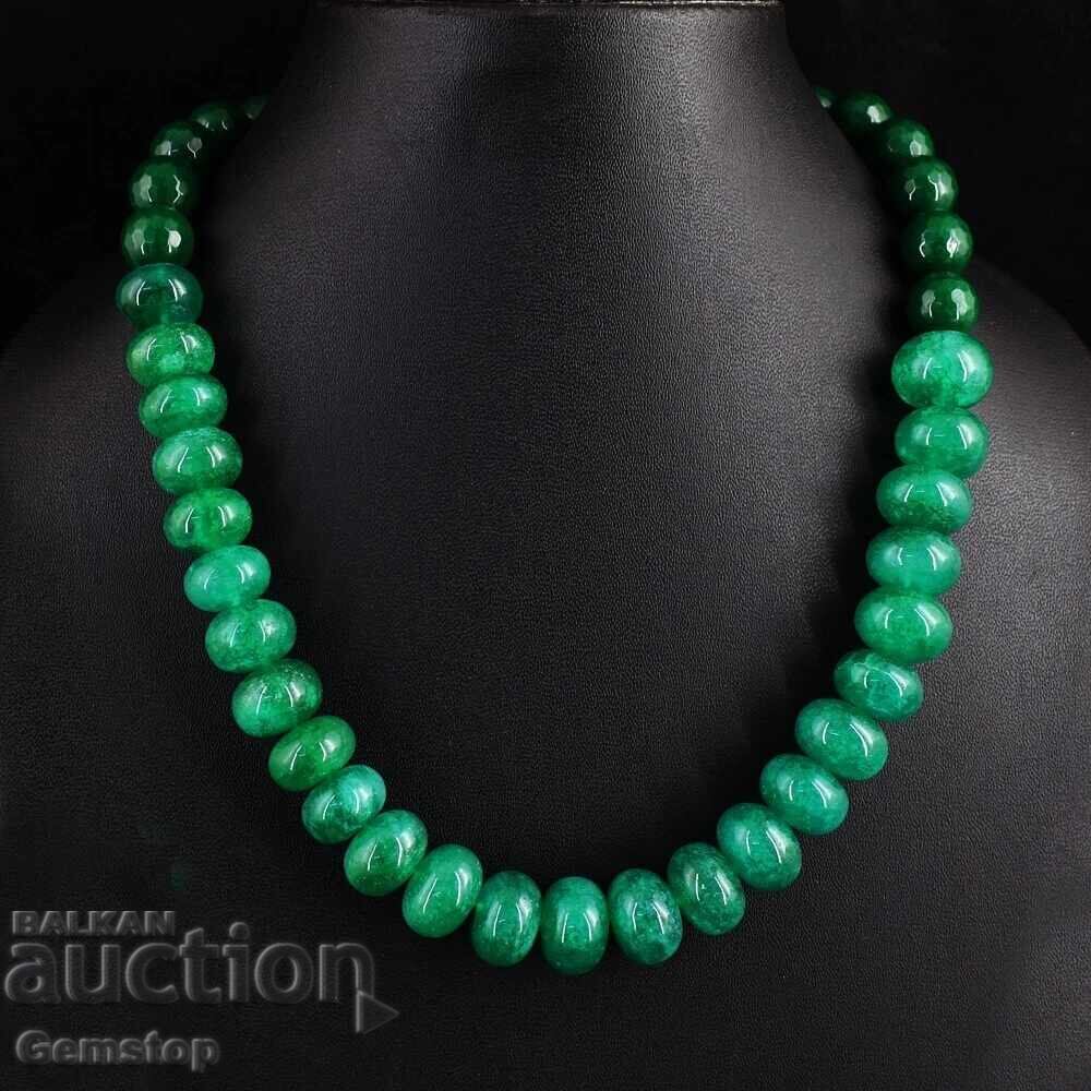 BZC! 660 ct Emerald Single Row Necklace from 1st! with price 13.75 BGN | € 7.03 BZC! 660 ct Emerald Single Row Necklace from 1st! with price 13.75 BGN | € 7.03