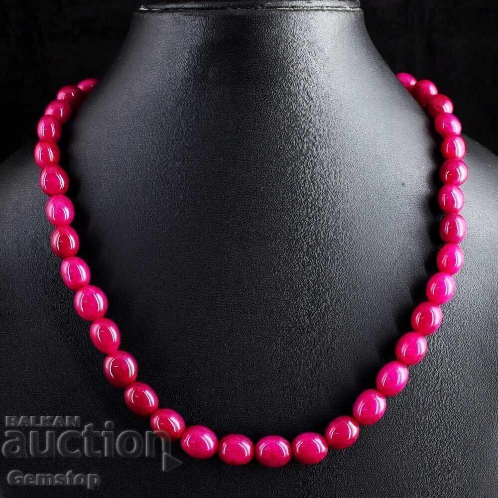 ΒΖΤ! 205 καράτια εντυπωσιακό κολιέ από ρουμπίνι-κορούνδιο από 1€! με τιμή 16.00 BGN | € 8.18