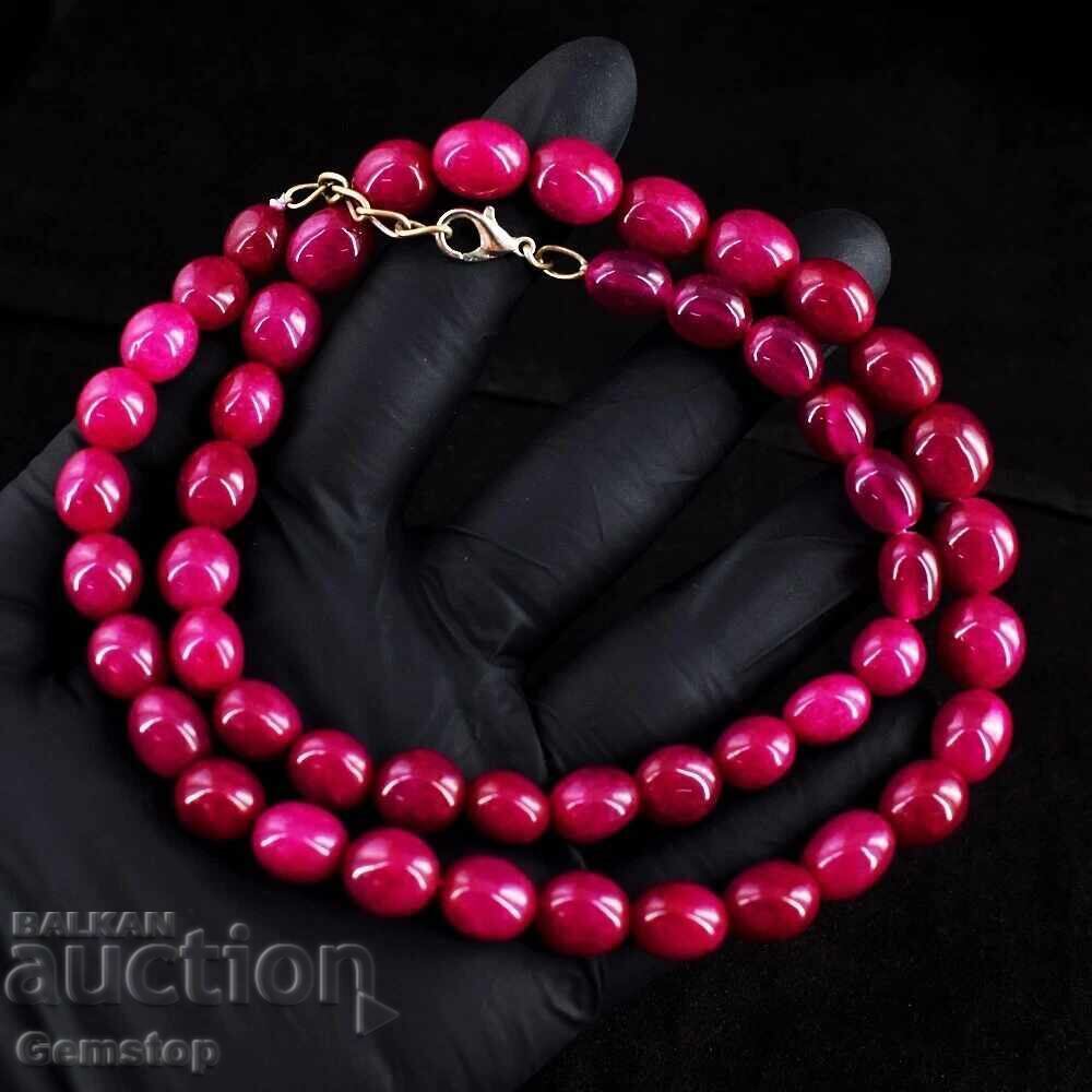 Δημοπρασία ΒΖΤ! 205 καράτια εντυπωσιακό κολιέ από ρουμπίνι-κορούνδιο από 1€!