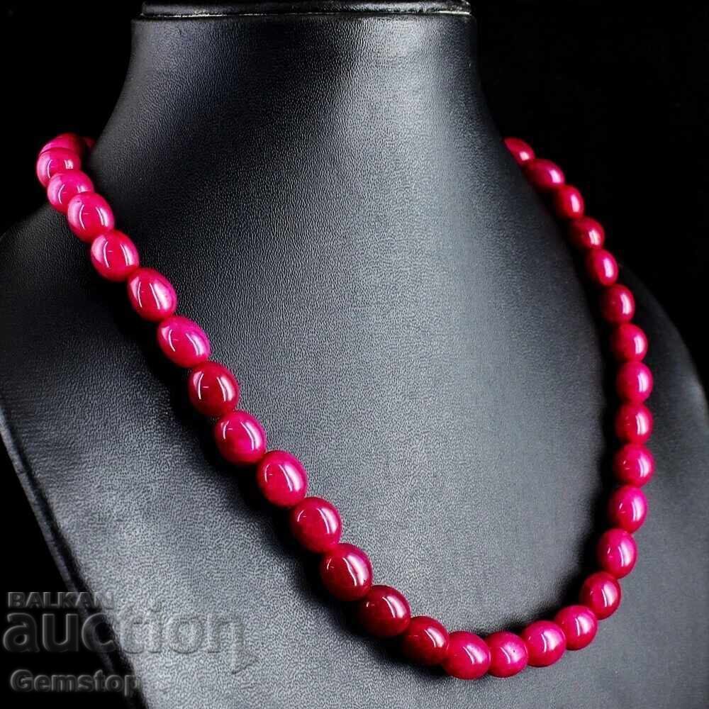 ΒΖΤ! 205 καράτια εντυπωσιακό κολιέ από ρουμπίνι-κορούνδιο από 1€!