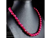 ΒΖΤ! 205 καράτια εντυπωσιακό κολιέ από ρουμπίνι-κορούνδιο από 1€!