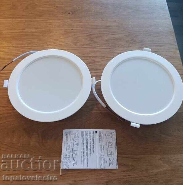 Доставка на НОВИ! LED лунички 12W, 1350 лумена, 145-155 мм, 2 бр/к-кт