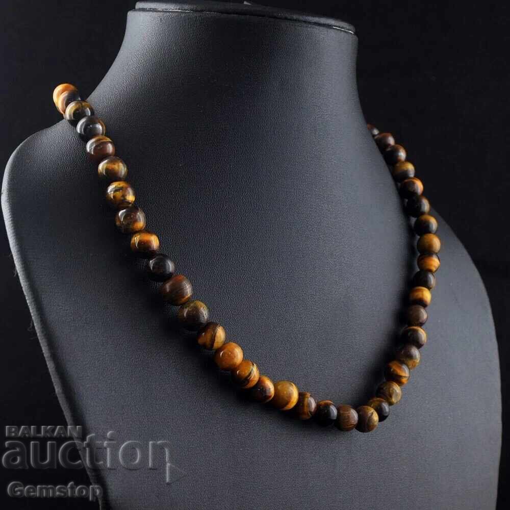 ΒΖΚ! 274 κολιέ από φυσικό λίθο μάτι τίγρης από 1st! με τιμή 21.20 BGN | € 10.84