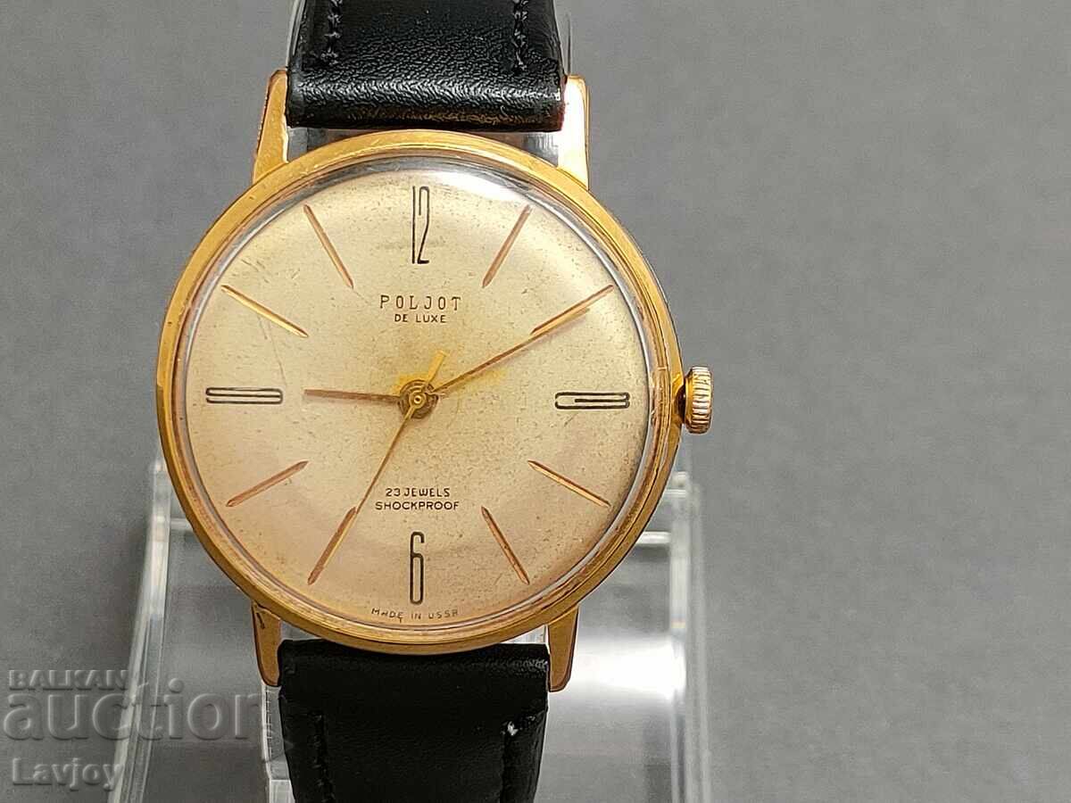 Poljot De luxe Gold-plated Wristwatch with price 140.00 BGN | € 71.58