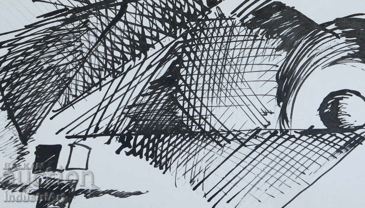 Livrarea Artă modernă tuș compoziție abstractă Livrarea Artă modernă tuș compoziție abstractă