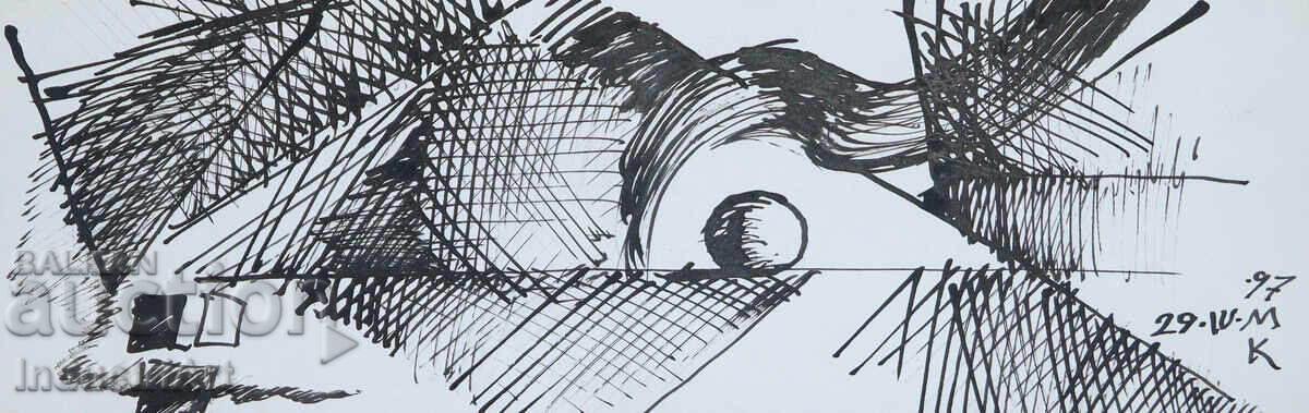 Artă modernă tuș compoziție abstractă Artă modernă tuș compoziție abstractă