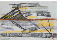 Desen de artă modernă pastel compoziție abstractă