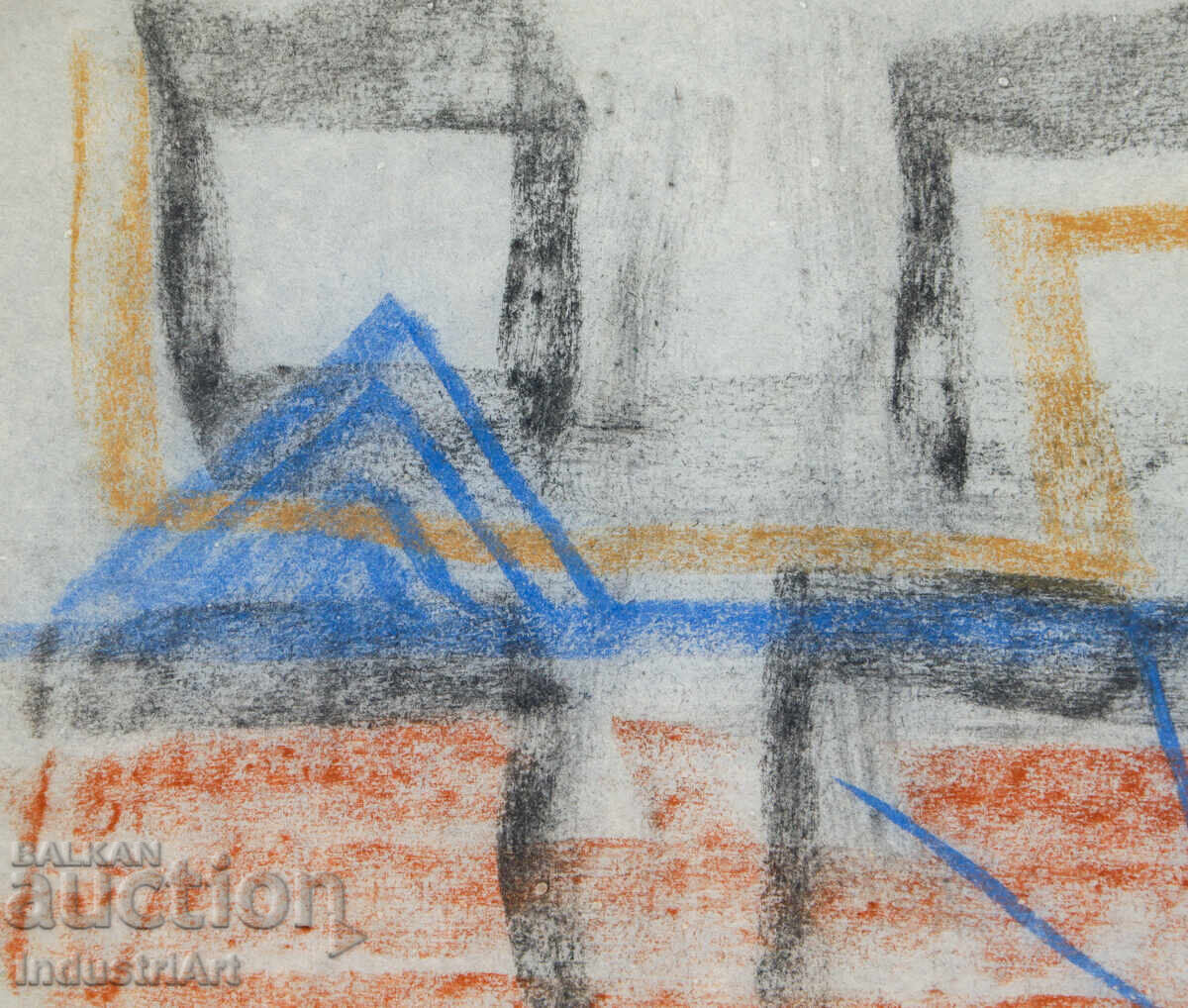 Доставка на Модерно изкуство рисунка пастел абстрактна композиция