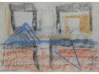 Desen de artă modernă pastel compoziție abstractă