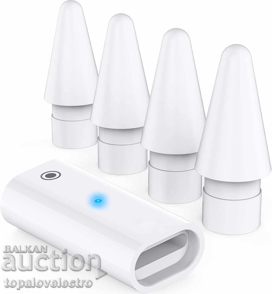 NEW! 4 high-sensitivity tips + charging adapter A