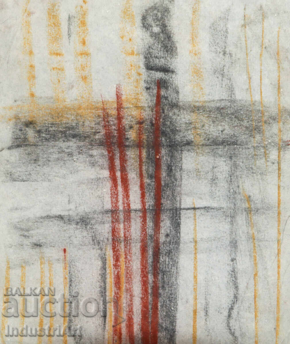 Μοντέρνα τέχνη σχέδιο παστέλ αφηρημένη σύνθεση με τιμή 100.00 BGN | € 51.13