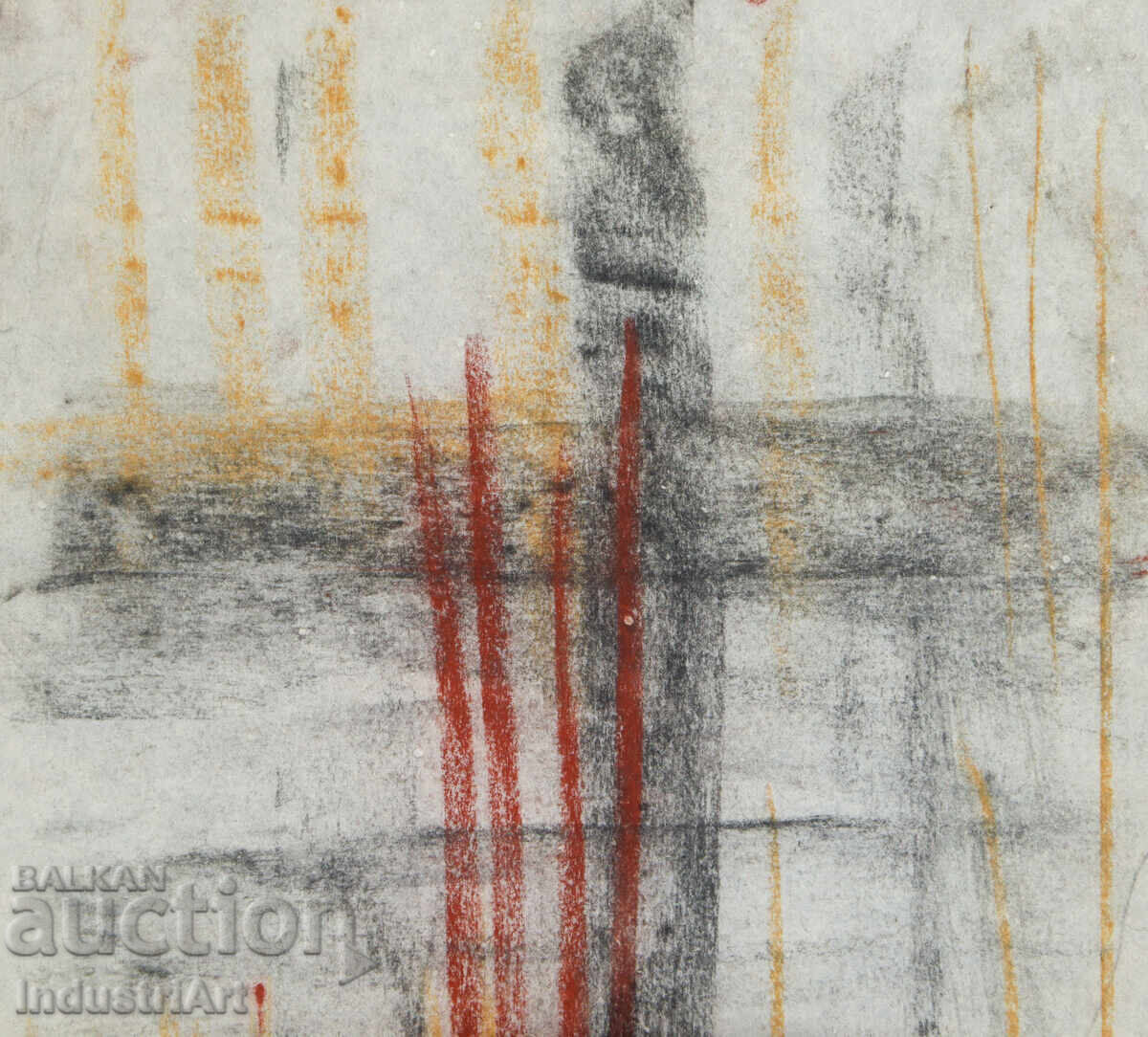 Παράδοση Μοντέρνα τέχνη σχέδιο παστέλ αφηρημένη σύνθεση