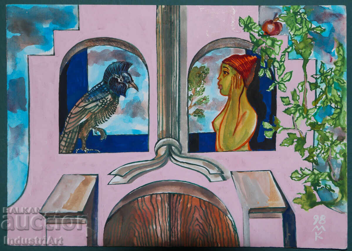 Artă contemporană, tempera Compoziție abstractă cu preț 120.00 BGN | € 61.36