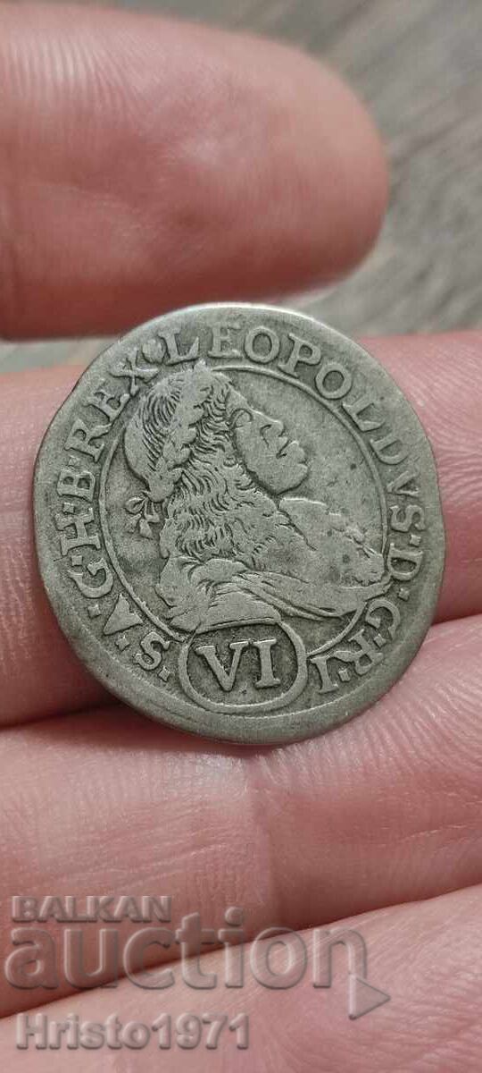 6 кройцера 1674 6 кройцера 1674