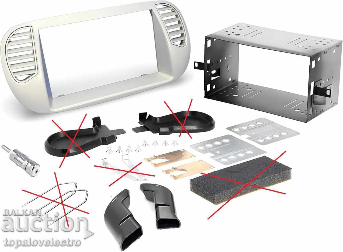 NOU! Kit de montaj dublu pentru radio 2 DIN pentru Fiat 500