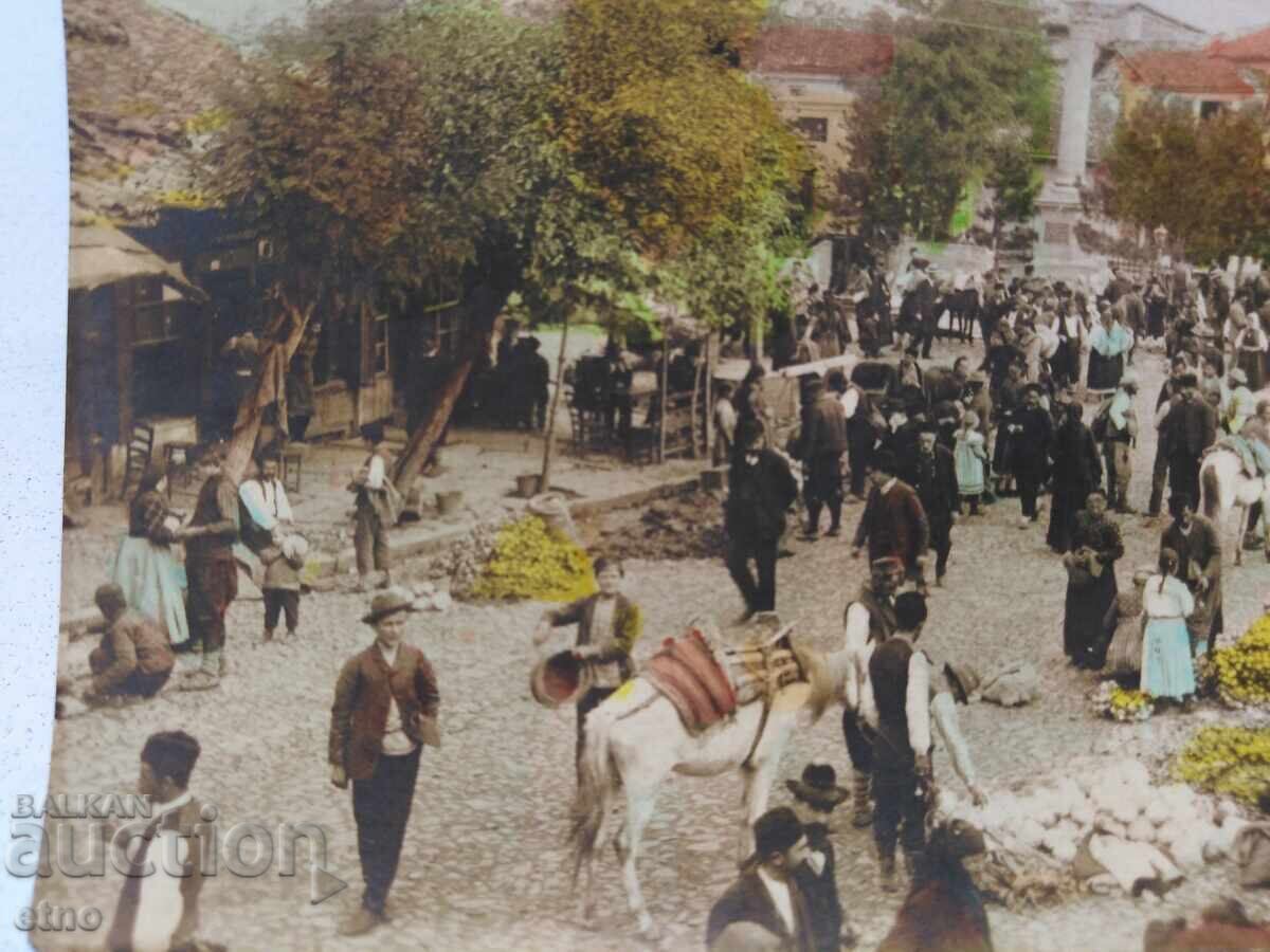Auction 1910 SEVLIEVO, market, "ST. PESHEV" Square, Imperial postal card Auction 1910 SEVLIEVO, market, "ST. PESHEV" Square, Imperial postal card