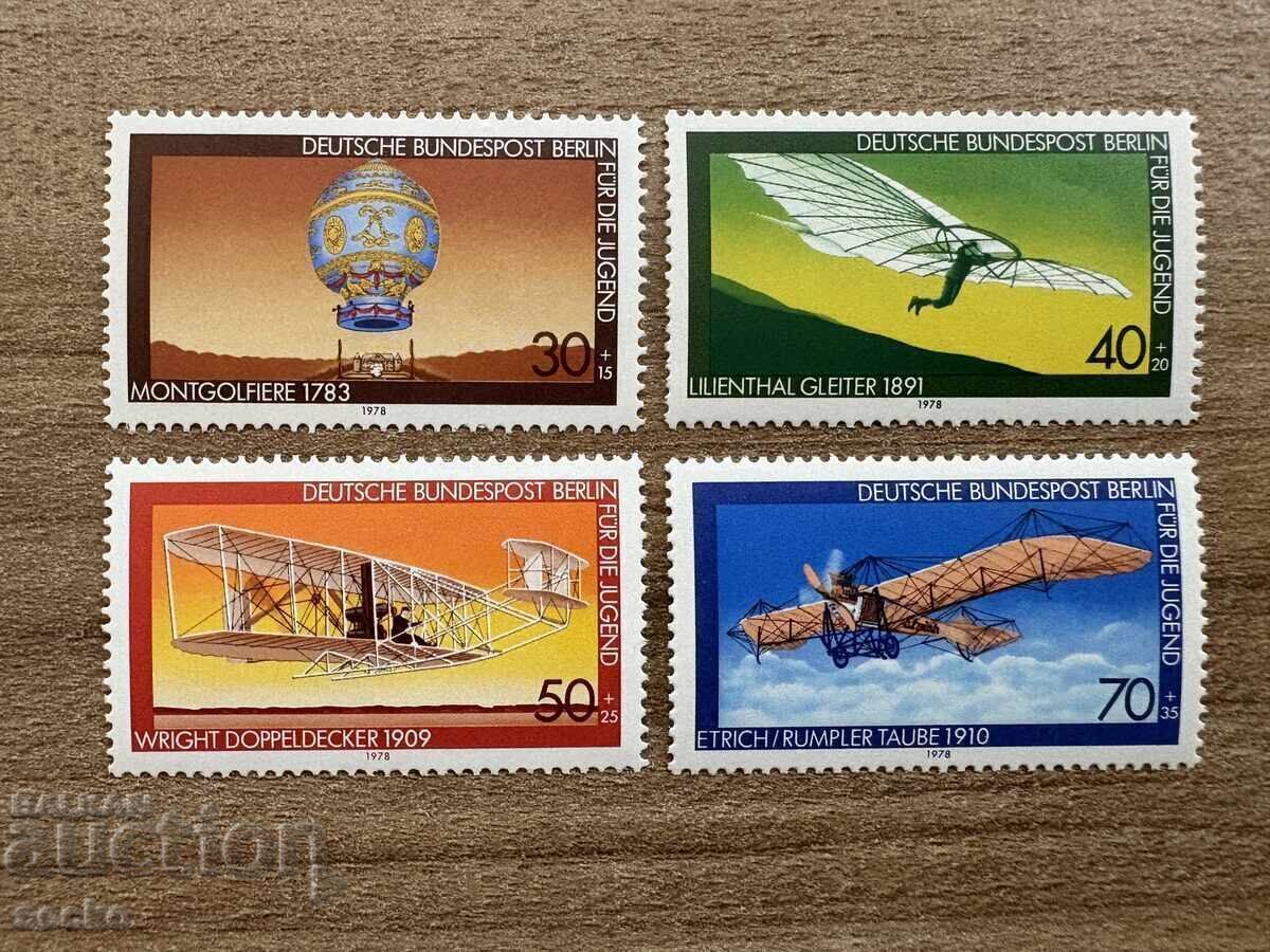 Berlin - Asistență pentru tineret - Aviație (1978) MNH Berlin - Asistență pentru tineret - Aviație (1978) MNH