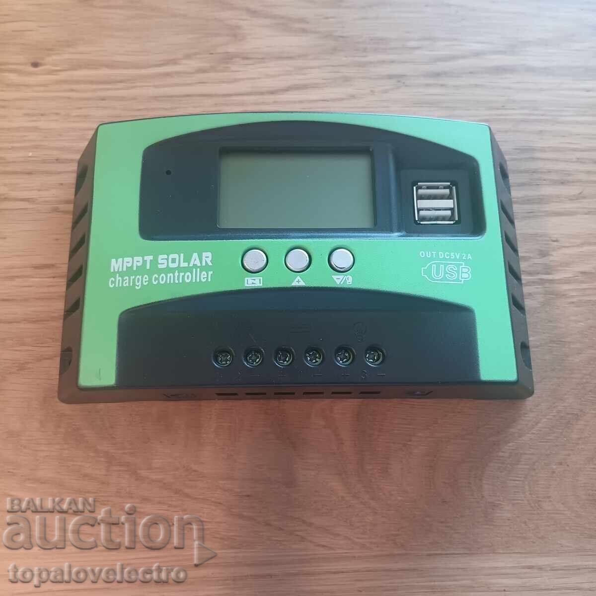 НОВ! MPPT Соларен Контролер 100А с LCD дисплей с цена € 28.00 | 54.76 лв.