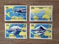 Ολλανδικές Αντίλλες - 25 γ. αεροπορική γραμμή μεταξύ..(1959) MNH