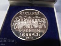 1978 - PLACHETĂ DE ARGINT GERMANIA, LÖRRACH, ARGINT 1000