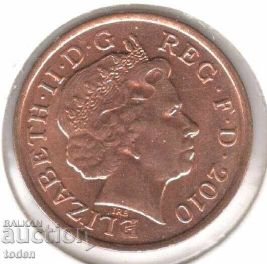 United Kingdom - 1 Penny - 2010 - KM# 1107 - Elizabeth II 4th portrait with price 0.50 BGN | € 0.26
