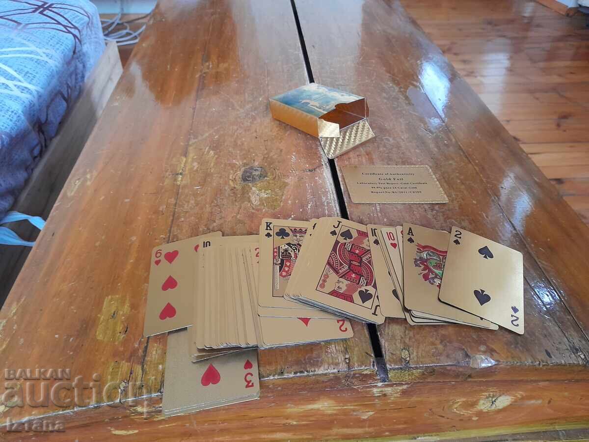 Auction  Playing Cards 24K Gold Foil