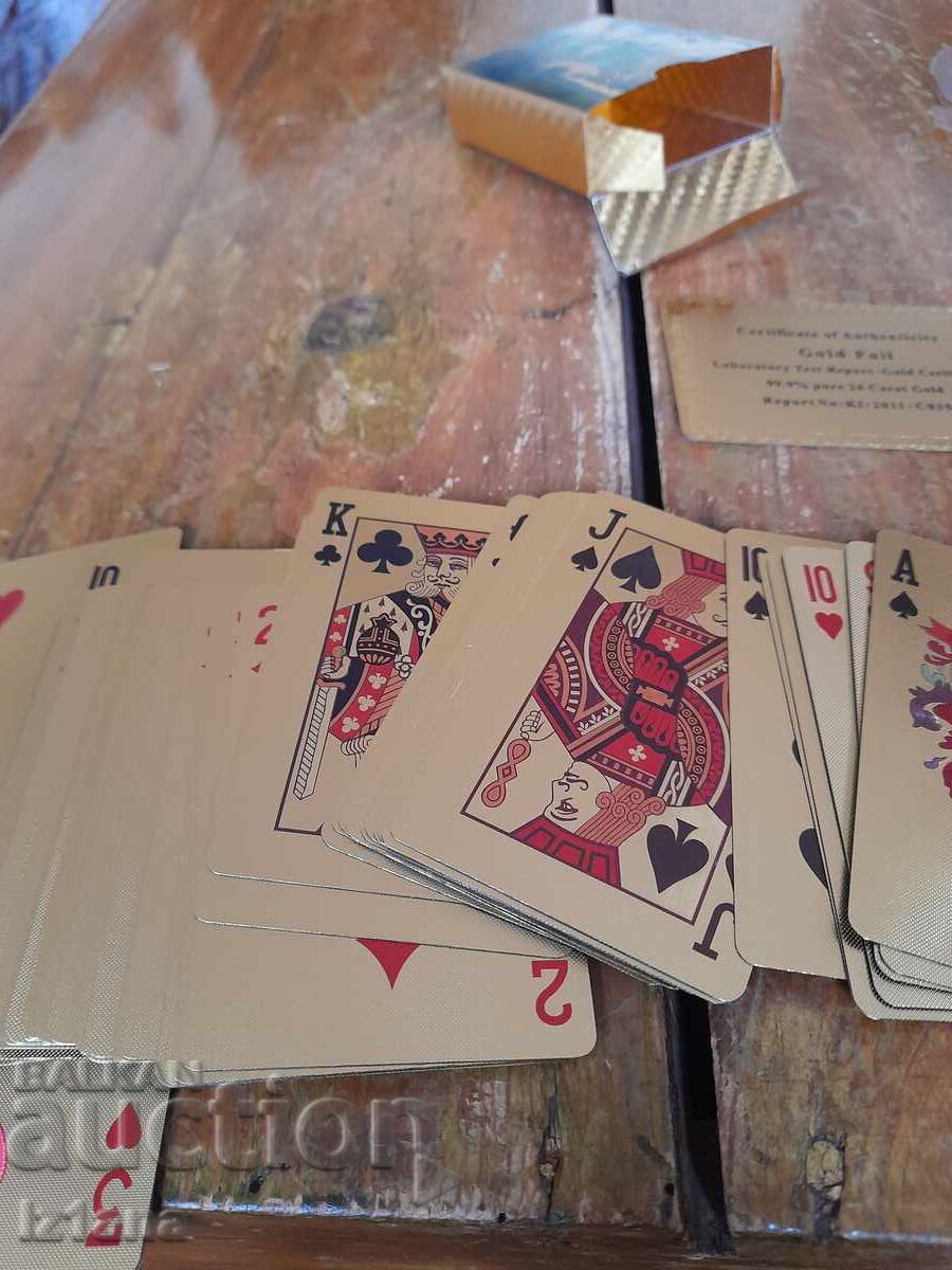 Playing Cards 24K Gold Foil - 5