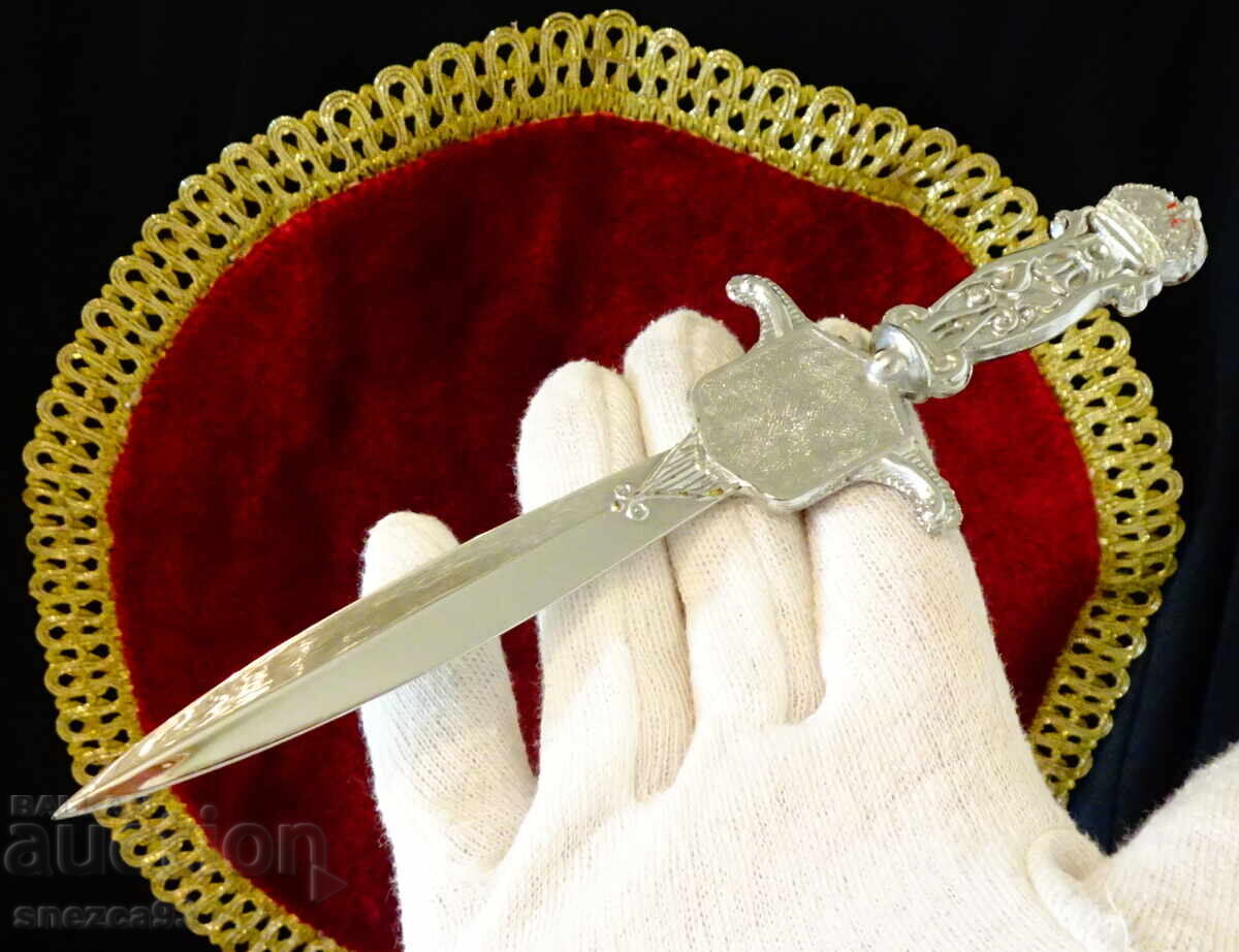 Ασημένιο μαχαίρι επιστολών London, κορώνα - 5