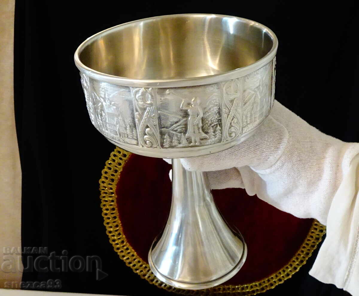 Viking pewter wine goblet, cup 18 cm, 500 ml, Dragon - 7