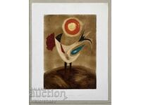 Pictură de Hristo Kotsev - “Cocoș” tehnică originală